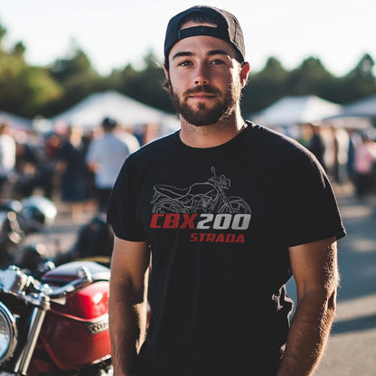 Honda CBX200 Strada Inspired T-Shirt - Motorcycle Tee Shirt