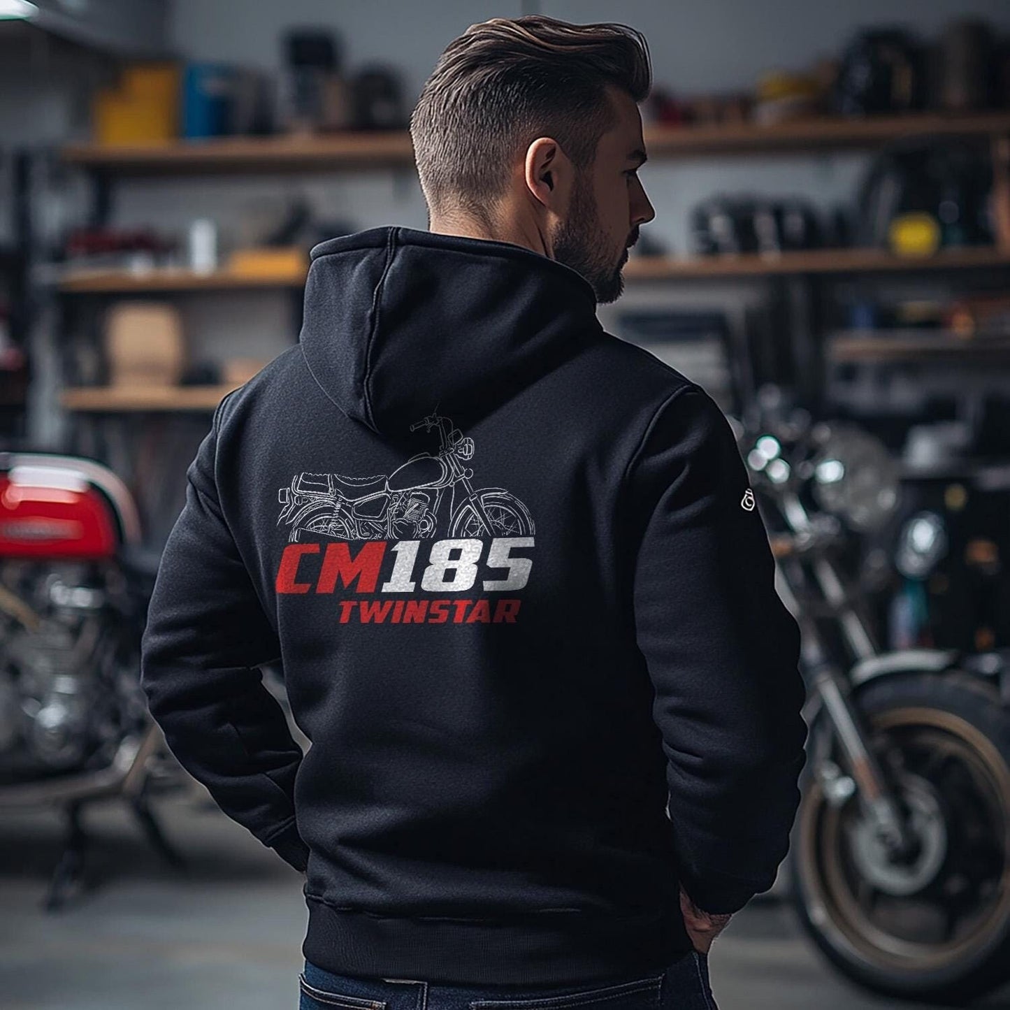 Honda CM185T Twinstar Inspired Hoodie - Motorcycle Sweatshirt