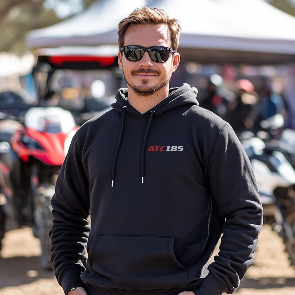 Honda ATC185 & 185S Inspired Hoodie - ATC Rider Sweatshirt