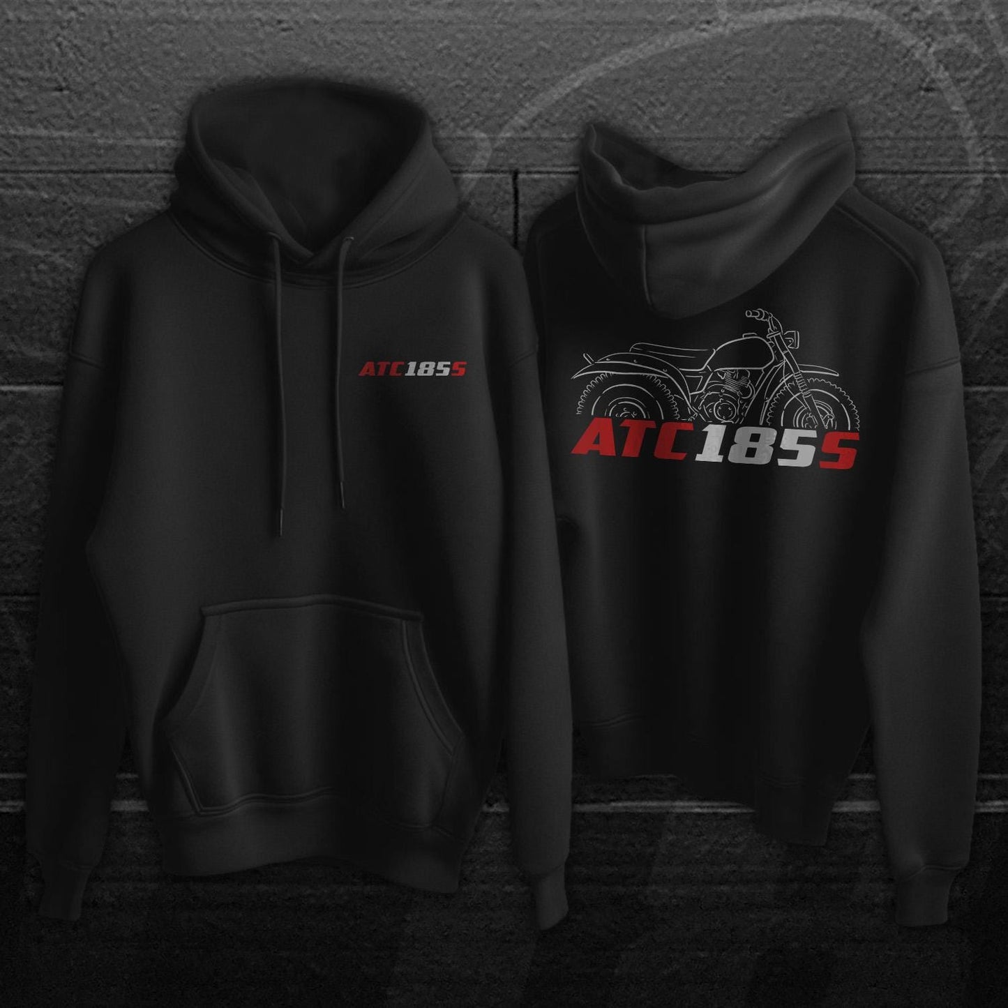 Honda ATC185 & 185S Inspired Hoodie - ATC Rider Sweatshirt