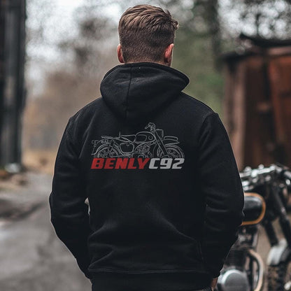 Honda C92 Benly Inspired Hoodie - Motorcycle Sweatshirt
