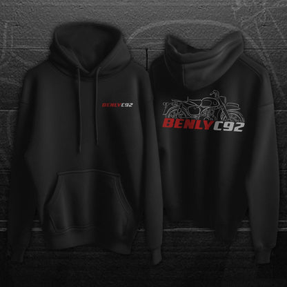 Honda C92 Benly Inspired Hoodie - Motorcycle Sweatshirt