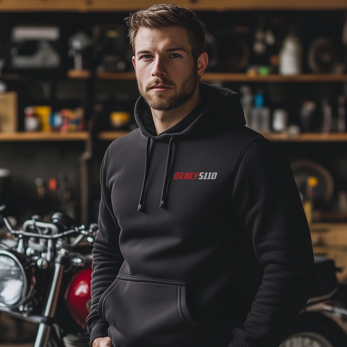 Honda S110 Benly Inspired Hoodie - Motorcycle Sweatshirt