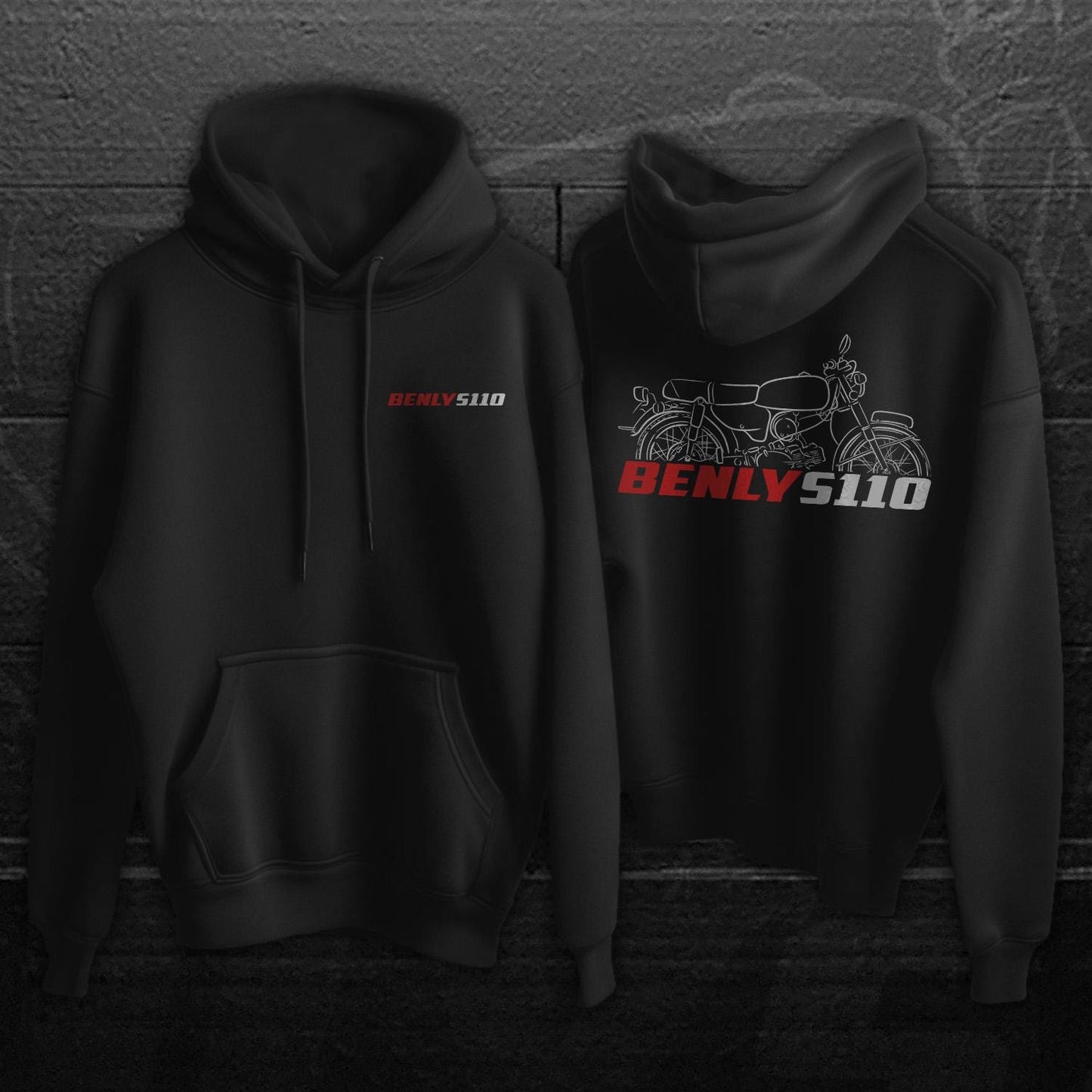 Honda S110 Benly Inspired Hoodie - Motorcycle Sweatshirt