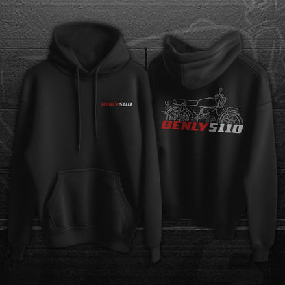 Honda S110 Benly Inspired Hoodie - Motorcycle Sweatshirt