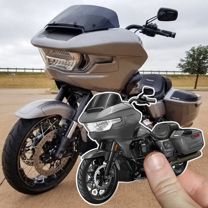 Harley Road Glide CVO FLTRSE 2023-24 Stickers - Set of 3 Motorcycle Decals for Bikers