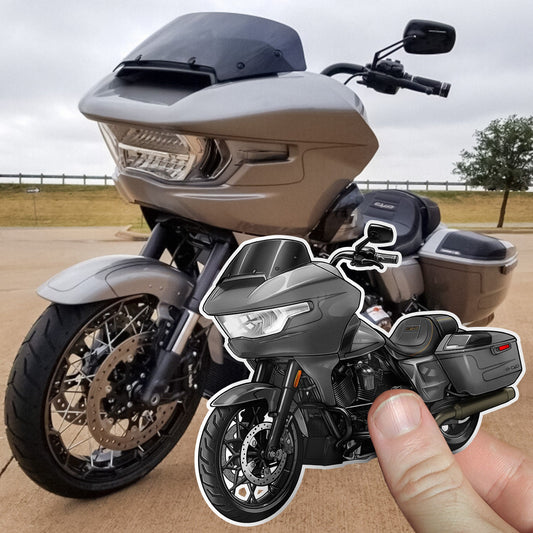Harley Road Glide CVO FLTRSE 2023-24 Stickers - Set of 3 Motorcycle Decals for Bikers