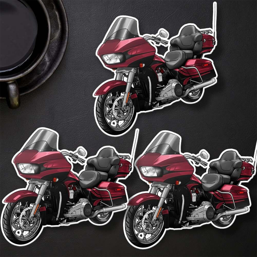 Harley Road Glide CVO FLTRXSE Stickers - Set of 3 Motorcycle Decals for Bikers