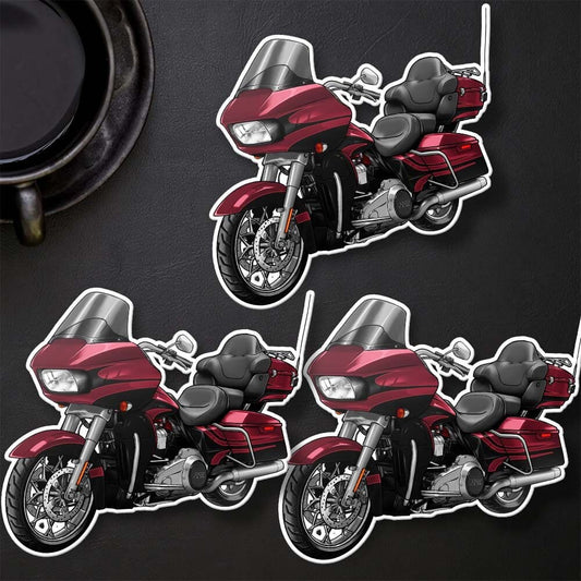Harley Road Glide CVO FLTRXSE Stickers - Set of 3 Motorcycle Decals for Bikers