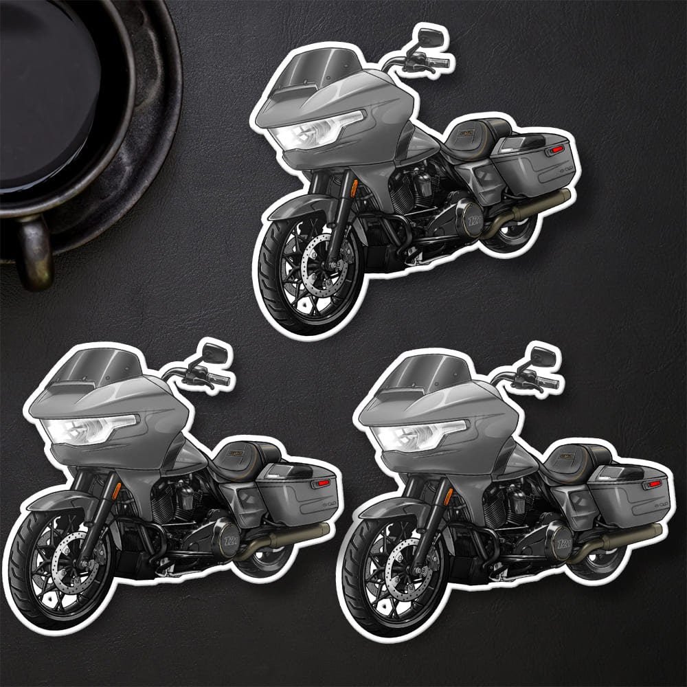 Harley Road Glide CVO FLTRSE 2023-24 Stickers - Set of 3 Motorcycle Decals for Bikers