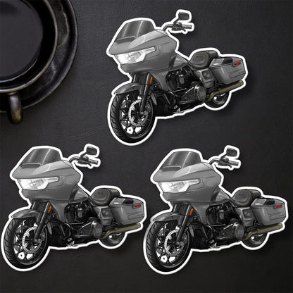 Harley Road Glide CVO FLTRSE 2023-24 Stickers - Set of 3 Motorcycle Decals for Bikers