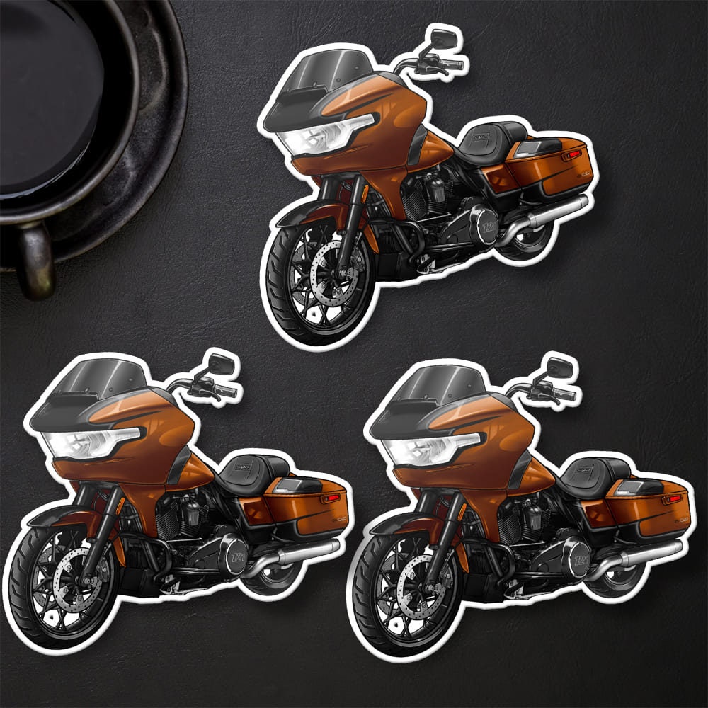 Harley Road Glide CVO FLTRSE 2023-24 Stickers - Set of 3 Motorcycle Decals for Bikers
