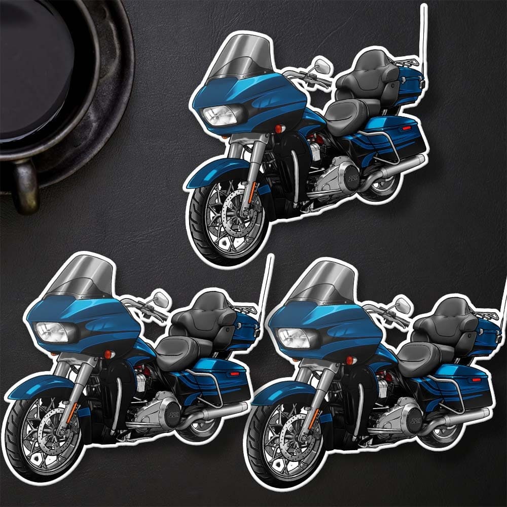 Harley Road Glide CVO FLTRXSE Stickers - Set of 3 Motorcycle Decals for Bikers