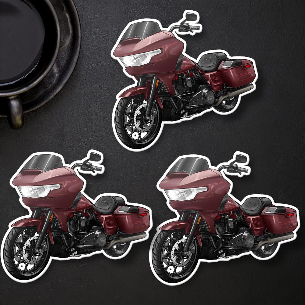 Harley Road Glide CVO FLTRSE 2023-24 Stickers - Set of 3 Motorcycle Decals for Bikers