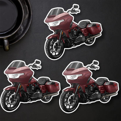 Harley Road Glide CVO FLTRSE 2023-24 Stickers - Set of 3 Motorcycle Decals for Bikers