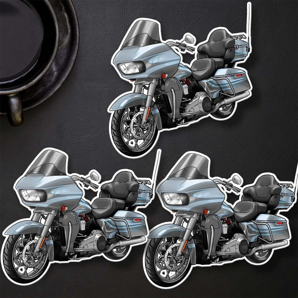 Harley Road Glide CVO FLTRXSE Stickers - Set of 3 Motorcycle Decals for Bikers