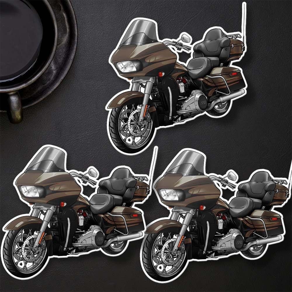 Harley Road Glide CVO FLTRXSE Stickers - Set of 3 Motorcycle Decals for Bikers