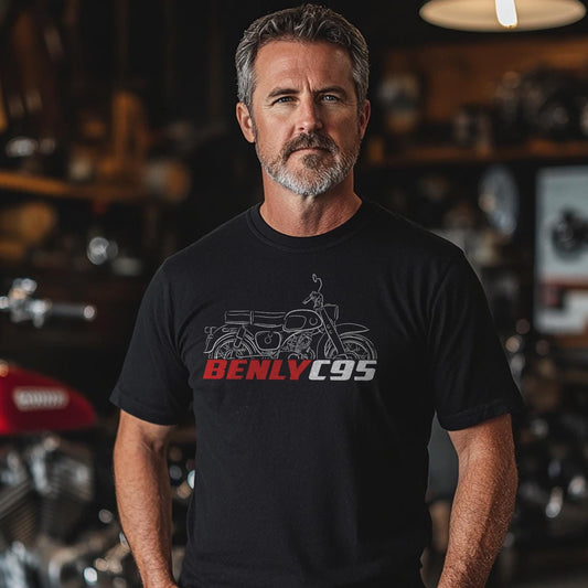 Honda C95 Benly Inspired T-Shirt - Motorcycle Tee Shirt