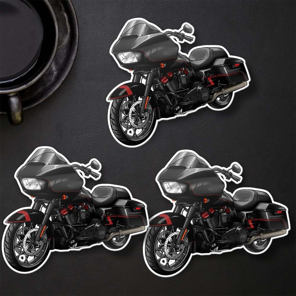 Harley Road Glide CVO FLTRXSE Stickers - Set of 3 Motorcycle Decals for Bikers