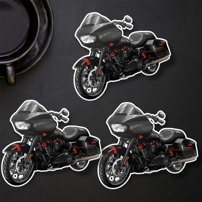 Harley Road Glide CVO FLTRXSE Stickers - Set of 3 Motorcycle Decals for Bikers