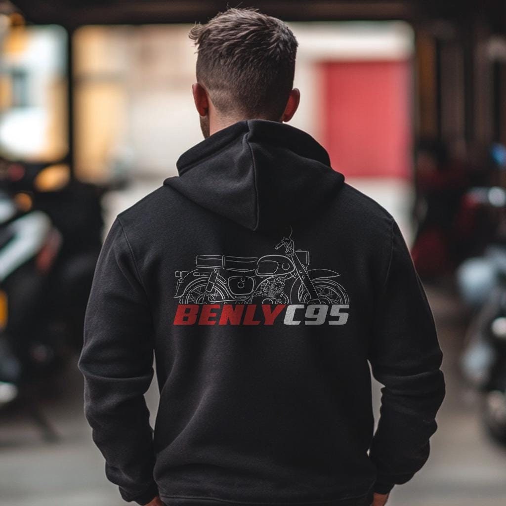 Honda C95 Benly Inspired Hoodie - Motorcycle Sweatshirt