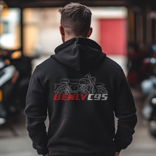 Honda C95 Benly Inspired Hoodie - Motorcycle Sweatshirt