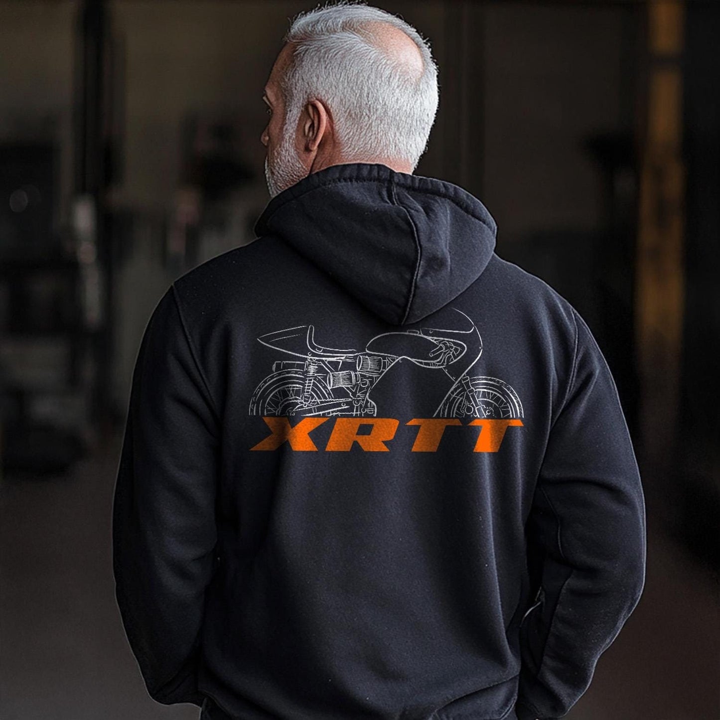 Harley-Davidson XRTT 1973 Inspired Hoodie - Biker Motorcycle Sweatshirt