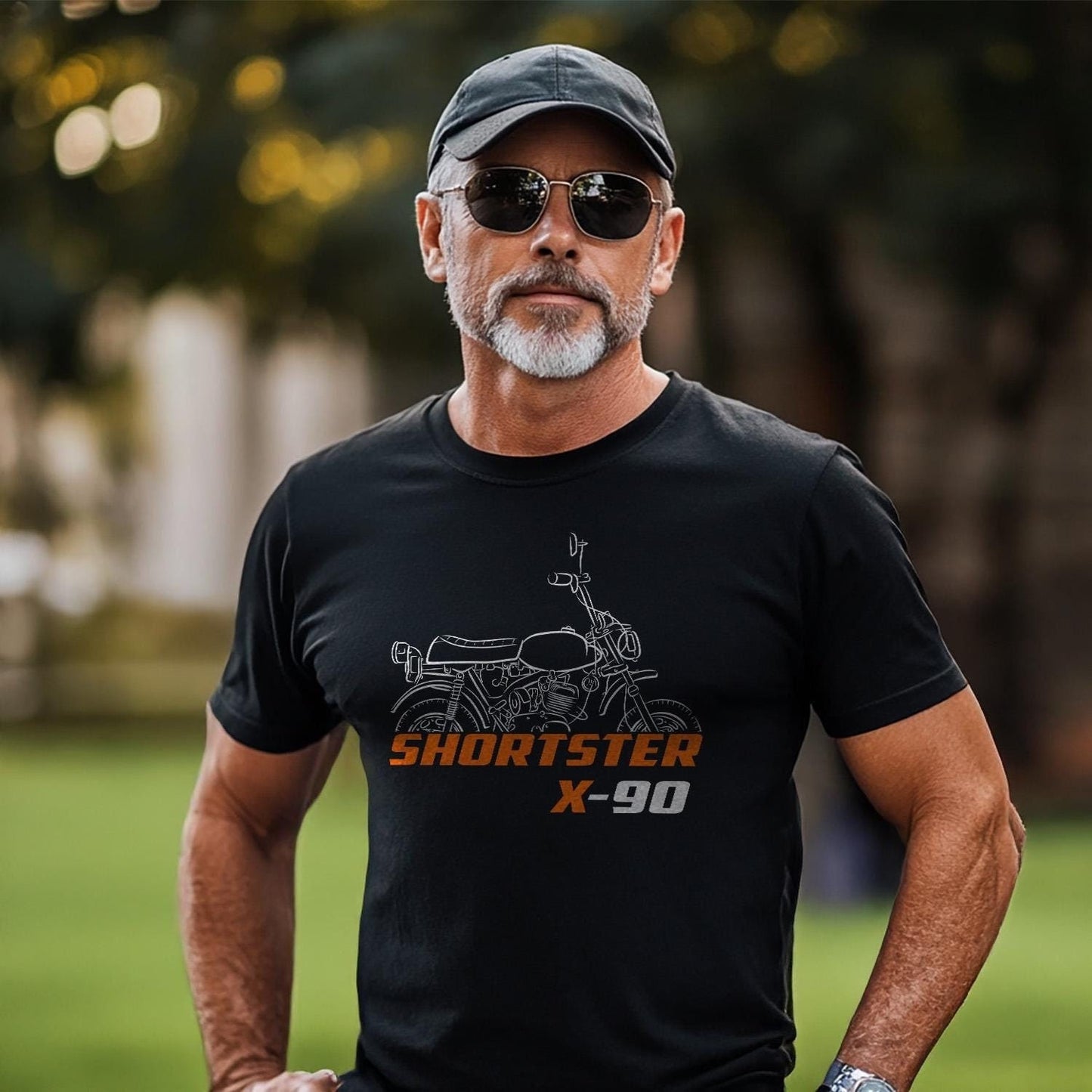 Harley-Davidson X-90 Shortster Inspired T-Shirt - Biker Motorcycle Tee Shirt