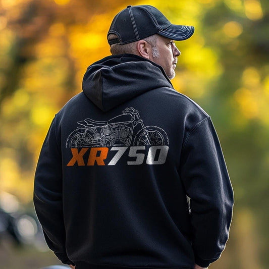 Harley-Davidson XR750 Inspired Hoodie - Biker Motorcycle Sweatshirt
