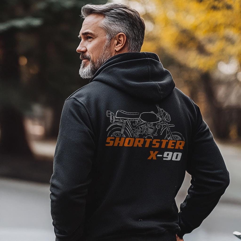 Harley-Davidson X-90 Shortster Inspired Hoodie - Biker Motorcycle Sweatshirt