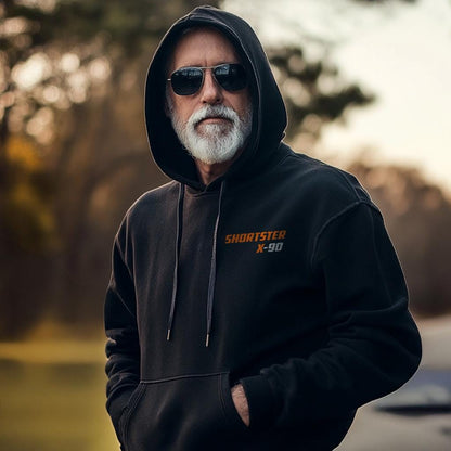 Harley-Davidson X-90 Shortster Inspired Hoodie - Biker Motorcycle Sweatshirt