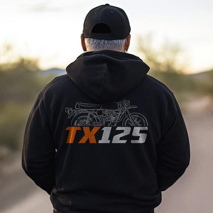 Harley-Davidson TX 125 1973 Inspired Hoodie - Biker Motorcycle Sweatshirt