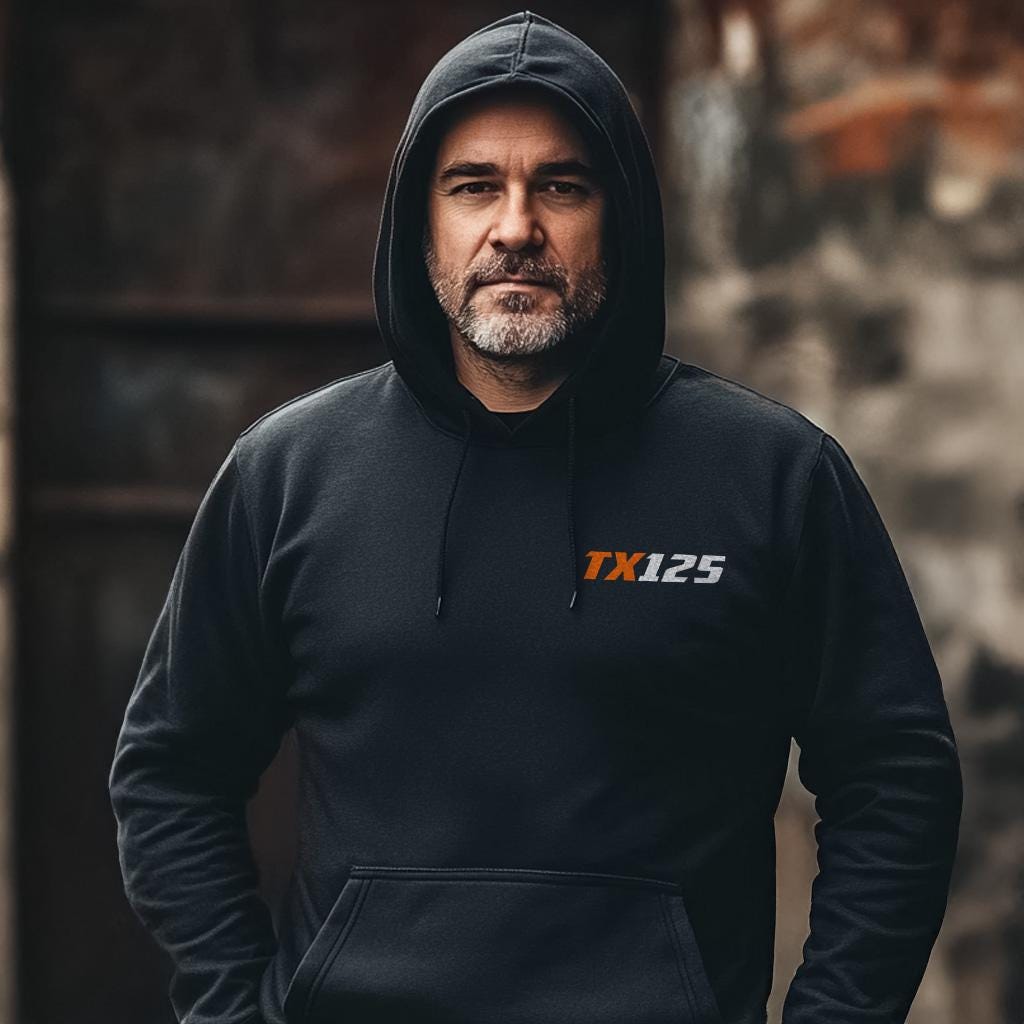 Harley-Davidson TX 125 1973 Inspired Hoodie - Biker Motorcycle Sweatshirt