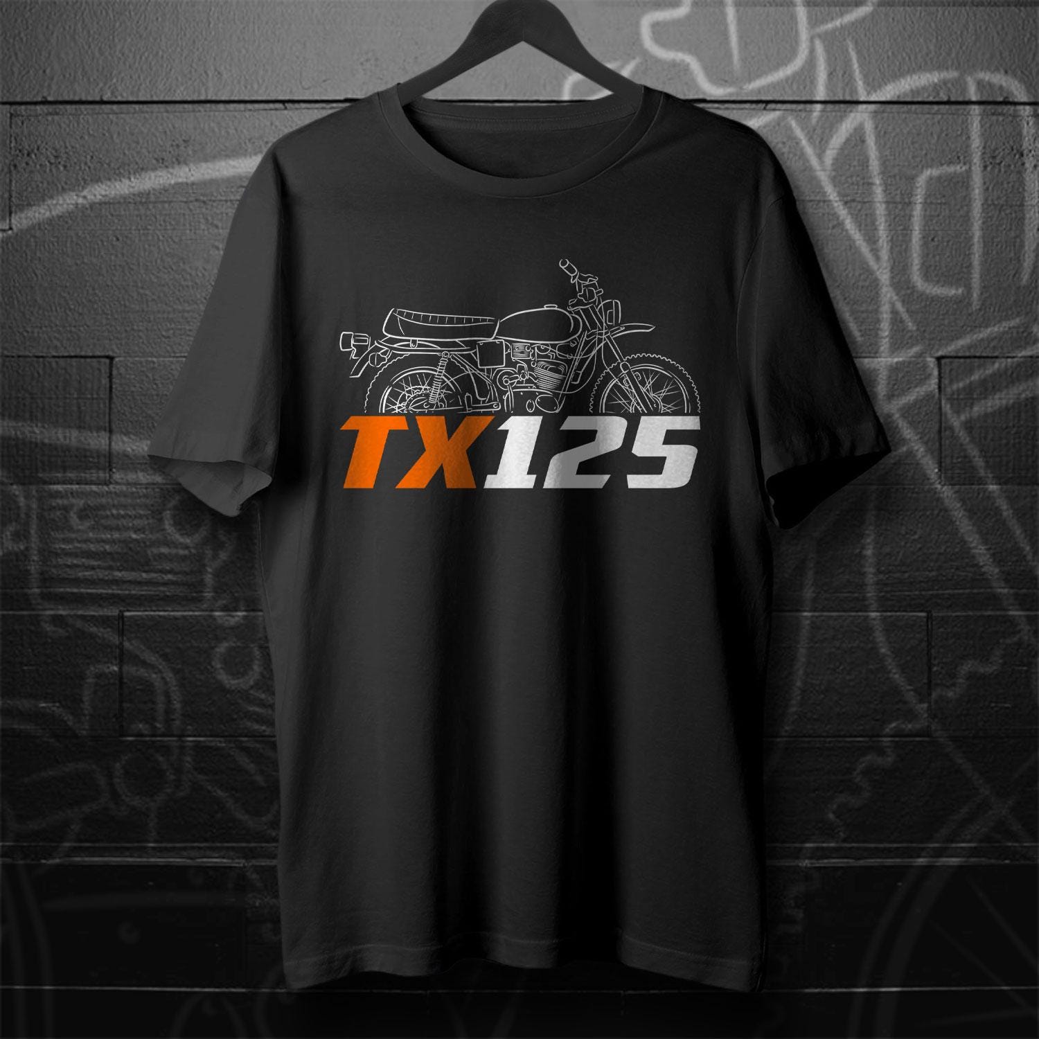 Harley-Davidson TX 125 1973 Inspired T-Shirt - Biker Motorcycle Tee Shirt