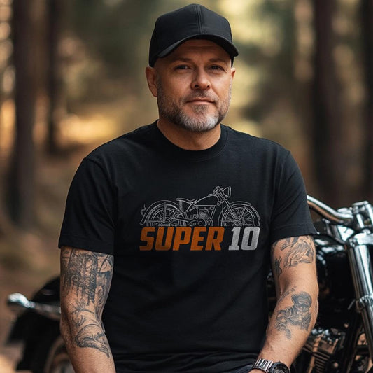 Harley-Davidson Super 10 Inspired T-Shirt - Biker Motorcycle Tee Shirt