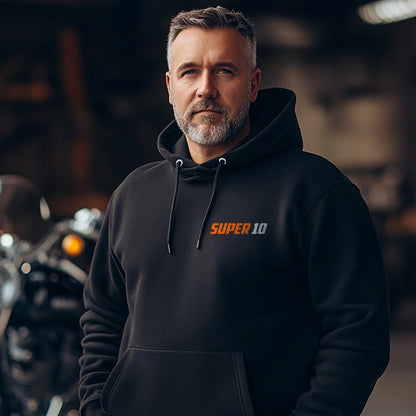 Harley-Davidson Super 10 Inspired Hoodie - Biker Motorcycle Sweatshirt