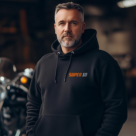 Harley-Davidson Super 10 Inspired Hoodie - Biker Motorcycle Sweatshirt