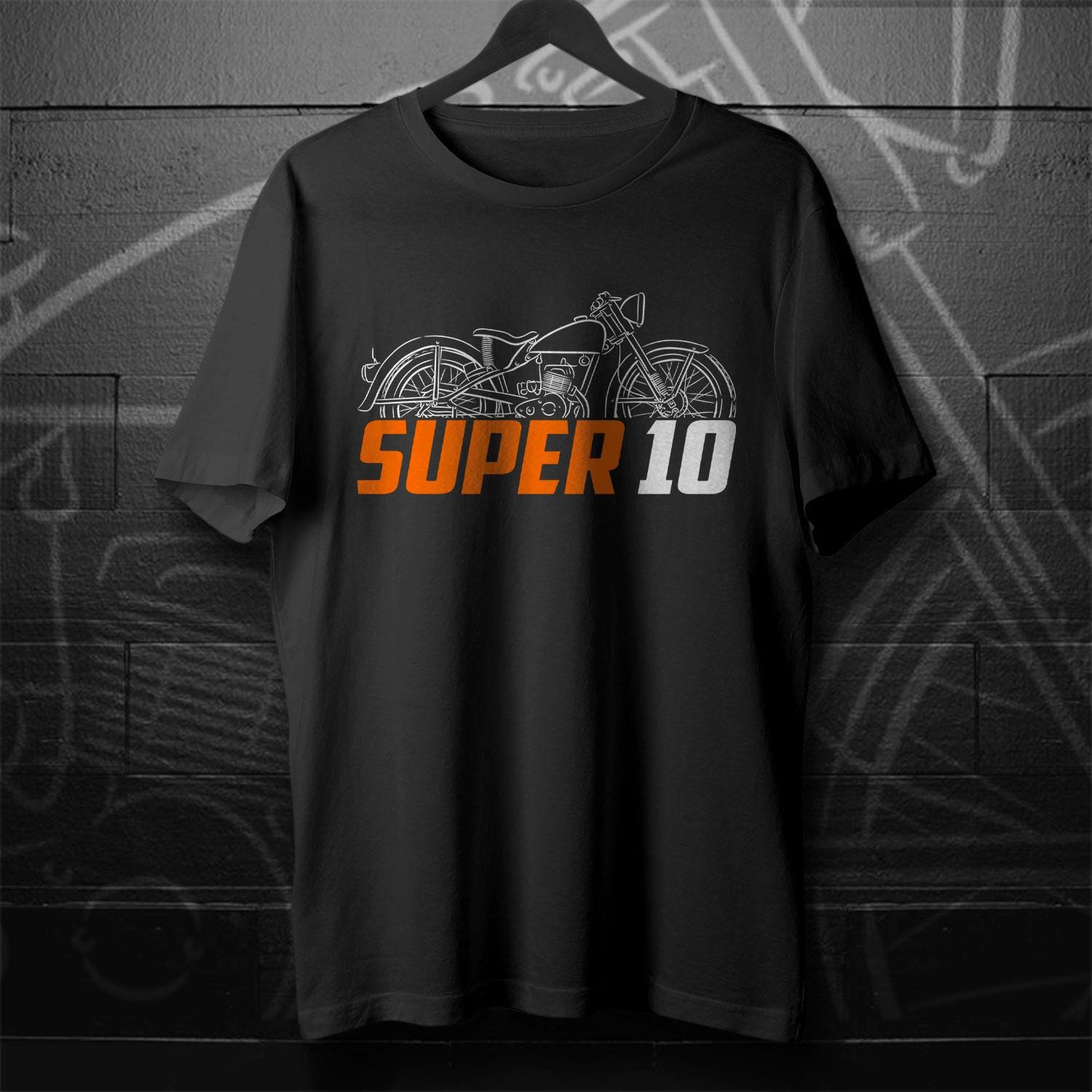 Harley-Davidson Super 10 Inspired T-Shirt - Biker Motorcycle Tee Shirt