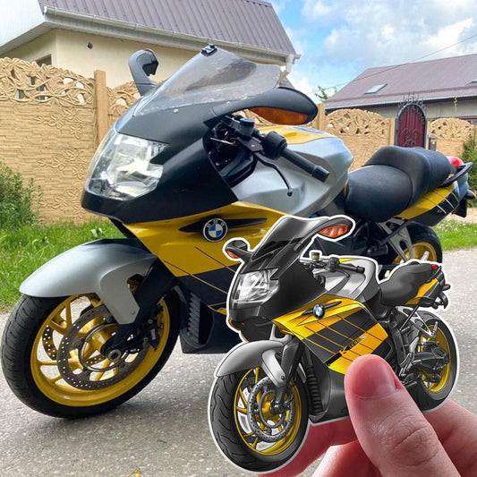 BMW K1200S Inspired Stickers - Set of 3 Motorcycle Decals