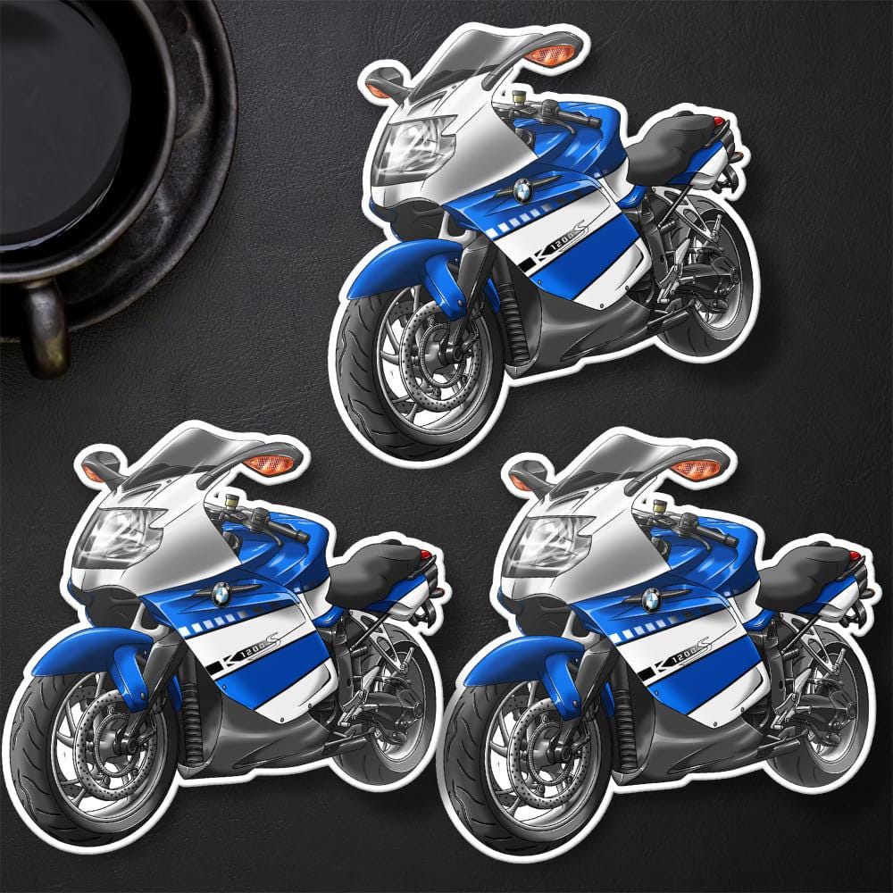 BMW K1200S Inspired Stickers - Set of 3 Motorcycle Decals