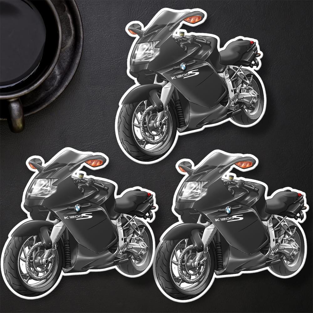 BMW K1200S Inspired Stickers - Set of 3 Motorcycle Decals