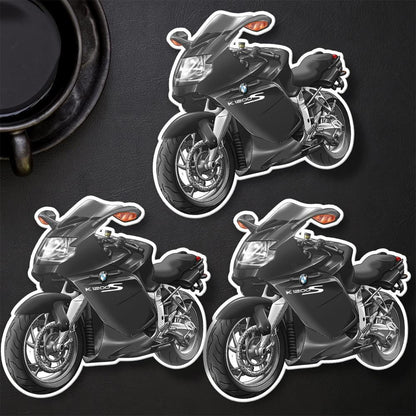 BMW K1200S Inspired Stickers - Set of 3 Motorcycle Decals