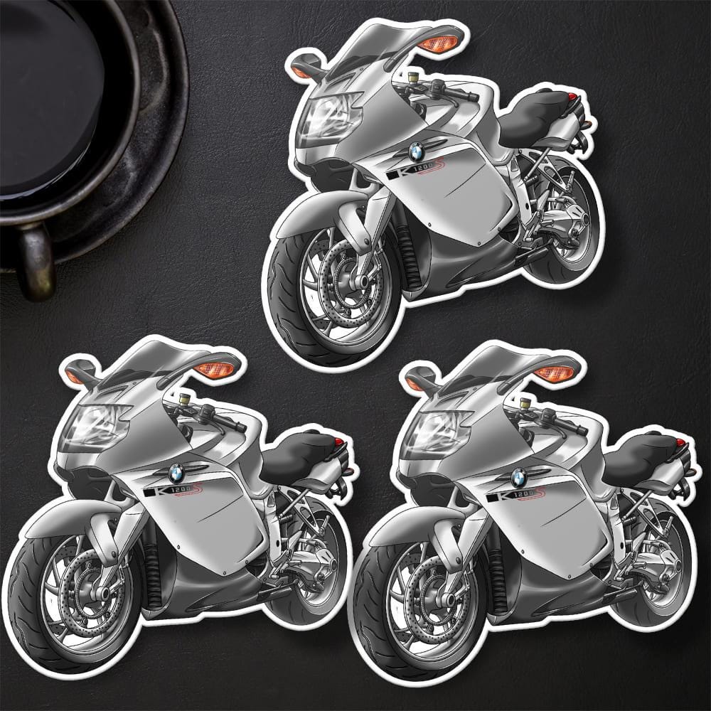 BMW K1200S Inspired Stickers - Set of 3 Motorcycle Decals