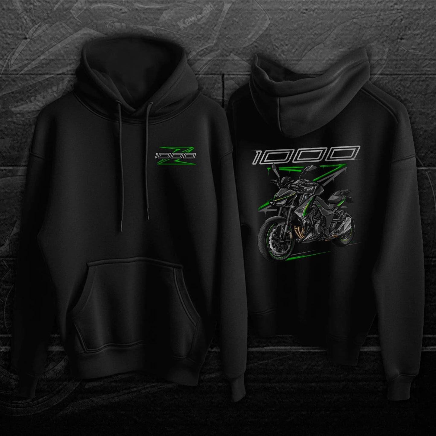 Kawasaki Z1000 2017-20 - Motorcycle Sweatshirt for Riders
