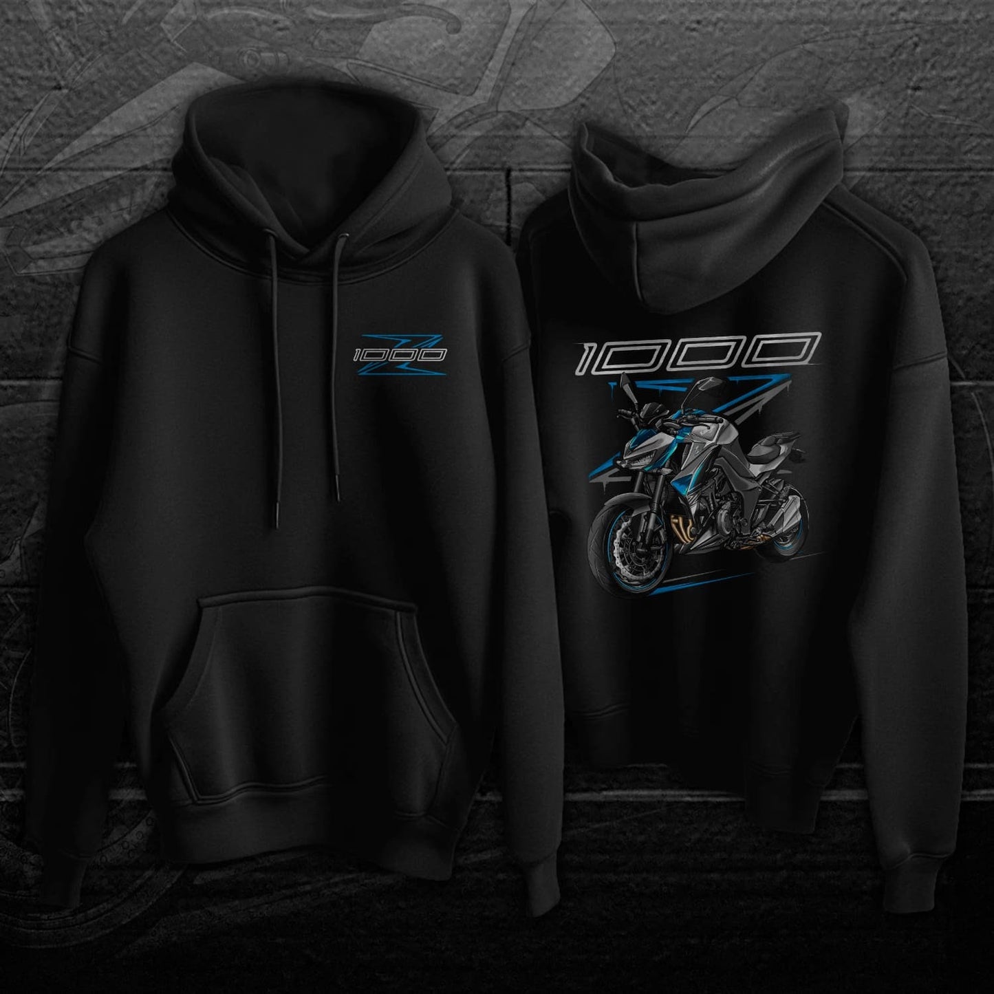 Kawasaki Z1000 2017-20 - Motorcycle Sweatshirt for Riders