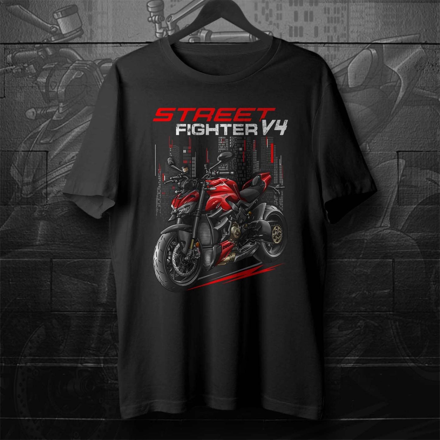Ducati Streetfighter V4 T-Shirt - Motorcycle Tee Shirt for Riders