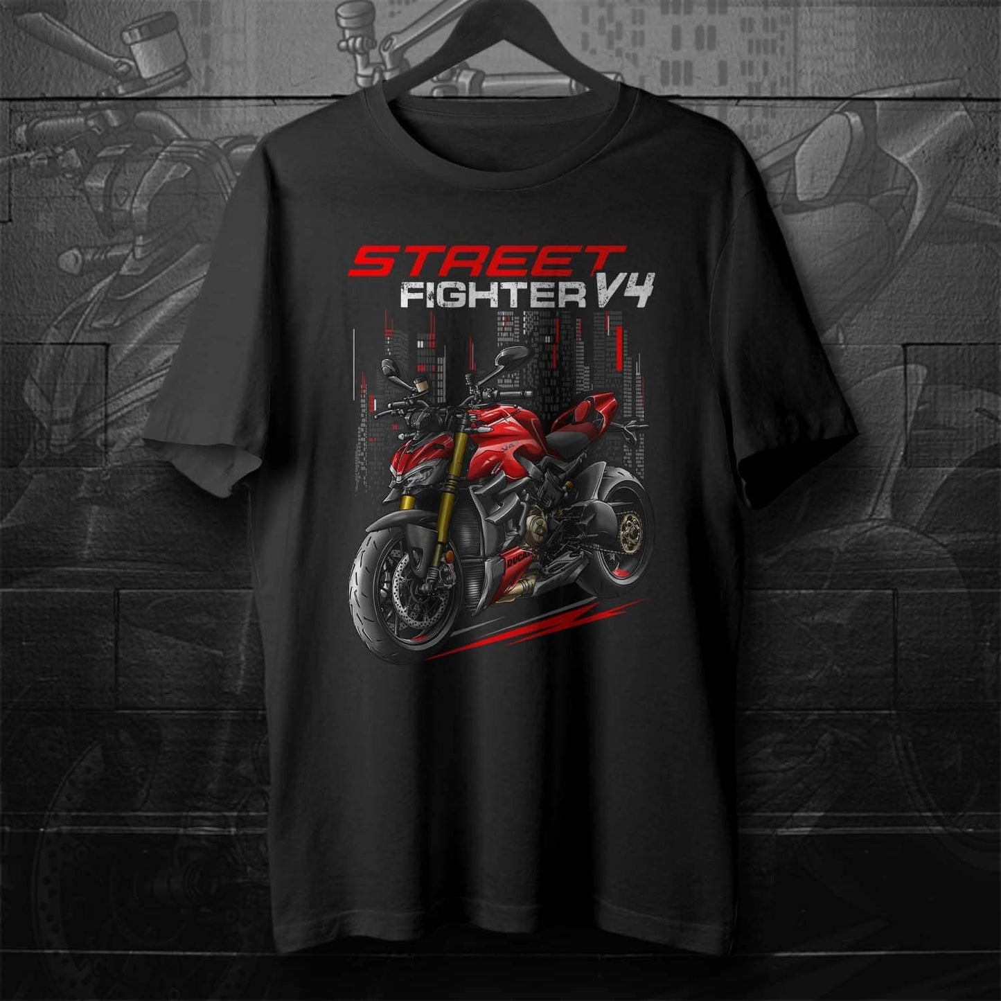 Ducati Streetfighter V4 T-Shirt - Motorcycle Tee Shirt for Riders