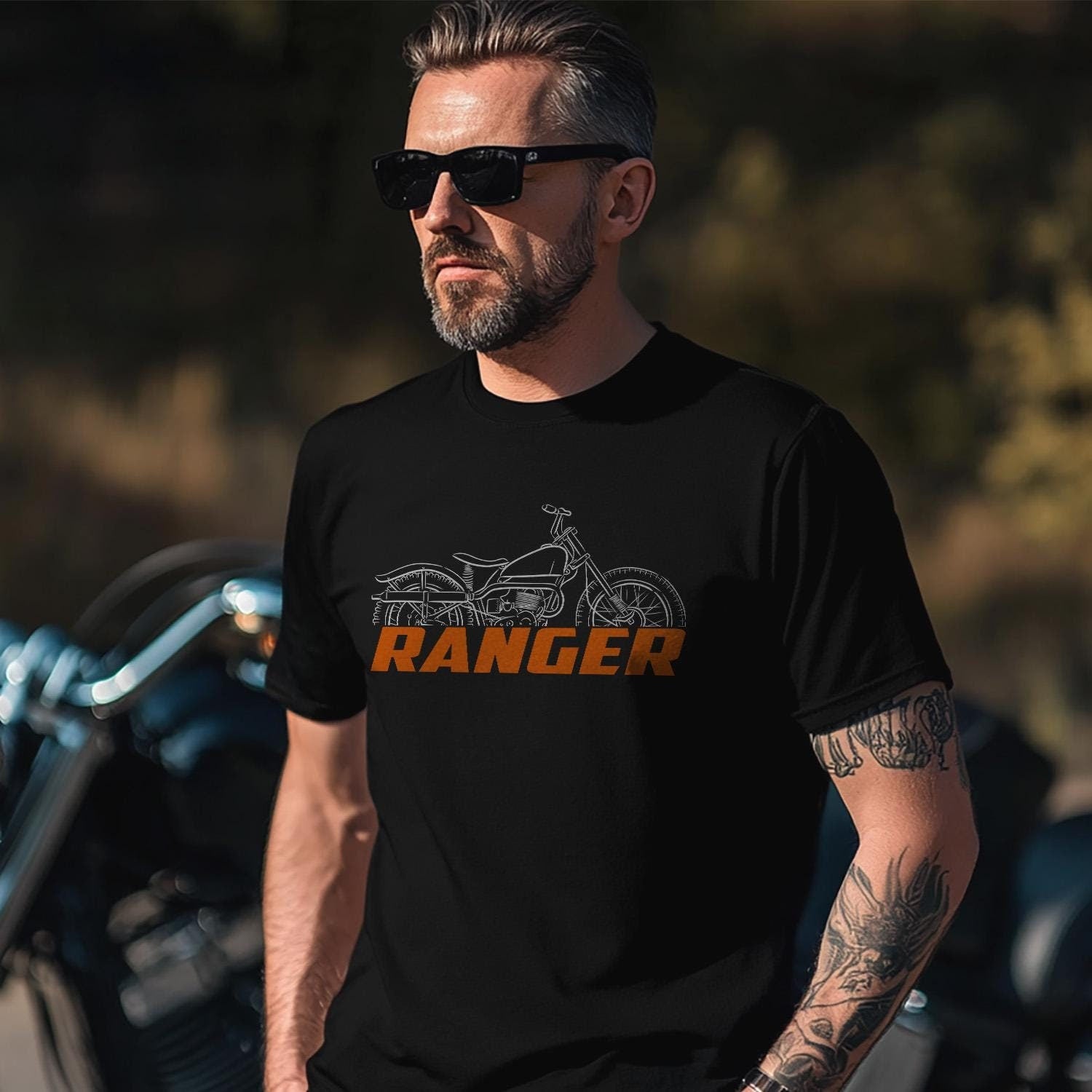 Harley-Davidson Ranger BTF 1962 Inspired T-Shirt - Biker Motorcycle Tee Shirt