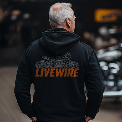 Harley-Davidson Livewire Inspired Hoodie - Biker Motorcycle Sweatshirt