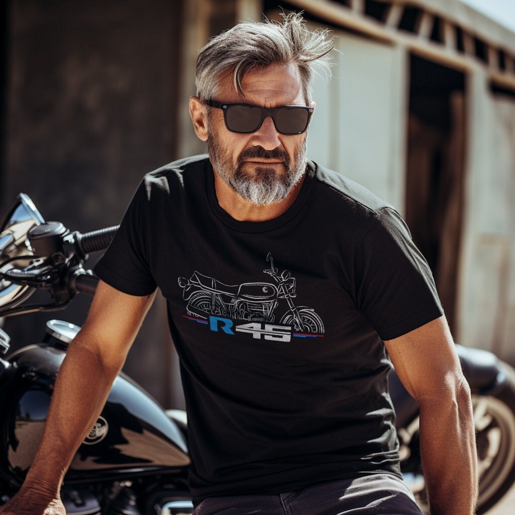 BMW R 45 T-Shirt - Motorcycle Tee Shirt for Motorrad Riders